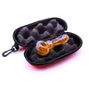 Smoking capsule colletion glass pipe case basic hard cases colorful tobacco bag fit 2-5.5inches