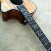 Custom factory direct 41inch acoustic guitar abalone inlaid ebony fingerboard 1593769