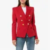 Zweireihiger modischer Hahnentritt-Blazer für Damen, solide Oberteile, weibliche Slim-Fit-Jacken