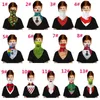 Christmas 3D Digital Printing Mask Children Ear Triangle Scarf Outdoor Sports Protective Breathable Face Mask Party Supplies IIA527