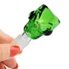 Piranha Colorful 14 18 mm joint glass bowl nail for dry herb Accessories bongs water pipes Random color