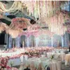 30 a 120 cm Casa Moda Flor Artificial Hydrangea Party Romântico Casamento Decorativo Garlandas Wisteria Ornamento