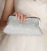 Cristal brillant strass anneau sacs pochettes de mariée mariée demoiselle d'honneur fête de mariage sacs à main mode femmes sacs de soirée avec chaîne6630506