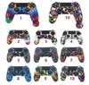 Farben Silikon Camo schützende Haut Fall für Sony Dualshock 4 PS4 DS4 Pro Schlanke Steuerschlupf Fall