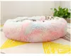 Long Plush Dog Beds Calming Bed Hondenmand Pet Kennel Super Soft Fluffy Comfortable Dounts Sofa For Large Dog Cat House Y200330255o
