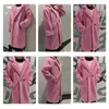 Teddy Bear Overcoat Faux Fur Coat Winter Warm Warm Sheepes Coat for Women Long Pockets بالإضافة