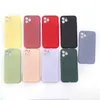 TPU Soft Case Case Skóra Uczucie Silikonowe Przypadki z aksamitem wewnątrz do iPhone 13 12 11 Pro Max XS XR SE 2 mikrofibra wewnętrzna