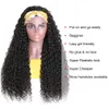 New Headband Wigs for Black Women Human Hair Wigs 150%density None Lace Front Wigs Brizilian Virgin Hair Machine Made Full Headband Wig