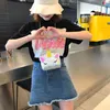 Nowa torba na ramię Cute Kolorowe dziewczyny Mini Messenger Torba PU Dzieci Cross Body Torba Dla Dzieci Kobiety Dzianie Bling Torebka