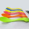 Sked gaffelkniv plast resor bestick set camping redskap spork combo gadget bestick 3 i 1 matsal verktyg LX3305