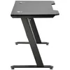 Stock 47.2 "Computer Sky Home Desk Desk Desk Office Workstation Space-Whing Fácil de montar negro W20615682