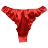 Yavorrs 5pcs Womens Silk Panties Sexy G String Thongs T Back Satin Bikini S-XXL26-41 282B