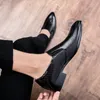 Buty Męskie Loafer Leather Black Gold Slip On Sukienka Buty Outdoor Designer Club Wedding Party Shoes Mężczyźni