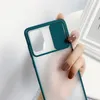 New Color Frosted Translucent Shockproof Lens Slide Phone Cover For samsung S20 S20plus S20ultra Slide Camera Hard Case