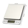 LCD Keukenschaal Digitale Precisie Elektronische Schalen USB Pocket Gewicht Goudbalans 3000g x 0,1 g 2 trays