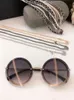 New high-quality round chain sunglasses metal leather pearl chain rectangular glasses