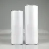 20oz 30oz Sublimation tapered Skinny Tumbler Stainless steel blank white skinny cup with lid straw Cylinder sea NWB16918933