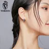 Autre VOROCO Arrivée S925 Couleur Argent Mignon Pingouin Boucles D'oreilles Pour Les Femmes Avec Zircon Pierre Mode Bijoux Coréens 2021339T