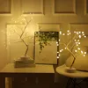 Lampada da albero a batteria Luci decorative a LED Luci notturne per albero Fata USB Touch Desk Tavolo Camera da letto per bambini Lampada da comodino notturna bianca calda