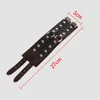 Bracelets Punk Rock à la mode pour hommes couleur café PLB007 montre en alliage boucle rivets ronds perlé accessoire personnalité Hip Hop Jewelry254V