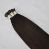 100% cheveux humains bâton colle je pointe dans les cheveux 0.5g/s100g 200 brins 14-26 pouces droit indien remy option de couleur de cheveux