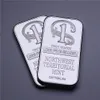 1 Troy Ounce 999 Fine Silver Bullion Bar Northwest Teeritorial Mint Silver Bar Silverplaterad mässing Ingen magnetism5857158