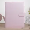 11Colors !! A6 PU Läder Notebook Binder Macaron Color 19 * 13cm Refillerbar 6 Ringbindemedel för fyllnadspapper med magnetisk spänneförslutning kan anpassad DIY