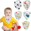 The latest 42X27CM size towel, many styles to choose from, baby bib gauze eight-layer triangle towels