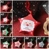 papier créatif chaud Boîte de bonbons de Noël Star Candy sac cadeau Pendentif Sacs de Noël Décorations de Noël 8style T2I51291