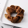 Satin Fabric Scrunchies Hair Ring Pony Tails Holder Hair Elastics Ties Suitable for Women Girls Hair fashion will and sandy gift