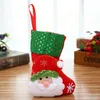 Mini Christmas Hanging Sokken Leuke Candy Gift Bag Snowman Santa Claus Deer Bear Christmas Stocking For Christmas Tree Decor Hanger BH4030 TYJ