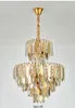 Altın Ayna Yüzey Kristal Avizeler Işıklar Fikstür Led Modern Kristal Chandelier Hotel Home İç Mekan Aydınlatma Dia50cm Parlak Parlatıcı