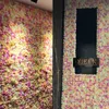 新しい40x60cm人工シルクバラの花の壁の装飾