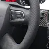DIY Black Artificial Lederen Auto Stuurwiel Cover voor Audi A3 A4 (B8) A6 (C6) A8 A8 L Q5 Q7 2007-2011 S8 2008-2009