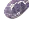 Natürliches Amethyst-Jade-Stein-Guasha-Werkzeug, fischförmiges Gua-Sha-Jade-Anti-Aging-Scratch-Massage-Gesichtsbrett