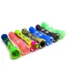 smoking prometheus one hitter bat silicone portable straight pipe Pyrex Glass Tobacco Pipes with 5 different colors