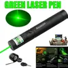 Astronomy Teaching Focus Burning Powerful Green Laser Pen Pointer 1mw 532nm Visible Beam Cat Toy Military Green Laser+18650 Battery+Charger