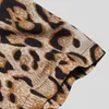 Adultos Homens Leopardo Impressão Camisas Novo Masculino Casual Casual Manga Curta Feriado Beachwear Camisa Solta Volta Para Baixo Colares Camisa Tops