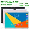 10 tum tablett PC Metal Shell MTK6582 Quad Core Android 5.1 Dual Card 3G Ring 1280 *800 IPS HD Display Skärm Dual Camera 1 GB 16GB