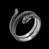 1pc Gratis Worldwide Shipping Unisex Snake Ring 316L Stainless Steel Band Party Fashion Smycken Ruby Eyes Serpent Ring