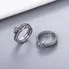 New Fashion Charm Ring Top Quality Silver Plated Ring for Unisex Fashion Jewelry Supply