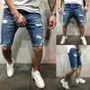 Nieuwe Heren Korte Gescheurde Jeans Fashion Casual Hoge Kwaliteit Retro Elastische Denim Shorts Mannelijke Merk Kleding Plus Size 3XL255Q