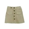 세련된 어린이 Tutu Girls Skirts Solid Button Skirt 여자 봄 가을 아이의 옷면 코듀로이 유아 아기 소녀 스커트 4275814