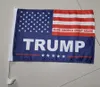 Mode Trump Bilflagga 45 * 30cm 2020 US presidentval Trump Flagga Bilfönster Flagga inklusive Flagpole DDA475