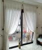 Tassel bead window curtain professional finished products raw color cotton and linen screen taste natural day casual simple spring