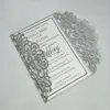 100pc dark grey laser cut wedding invitation cover multi color invitations for quinceanera7882789