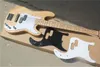 4 Strings Ash Original Body Electric Bass Guitar with Chrome Tuners and Bridge,White Pearl Pickguard,Can be customized