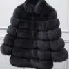 ファッション暖かい冬のコートの女性の冬のジャケットの女性の毛皮のコートの長い毛皮のコートプラスサイズの模倣