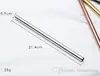 US STOCK~6*215mm 304 Stainless Steel Straw Bent And Straight Reusable Colorful Drinking Straws Metal Cleaner Brush Hotselling Tool FY4139