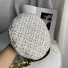 202008-chui Gold Line Plaid M Letter Pearl Lady Beret Hat Women Leisure Painter Hat279i